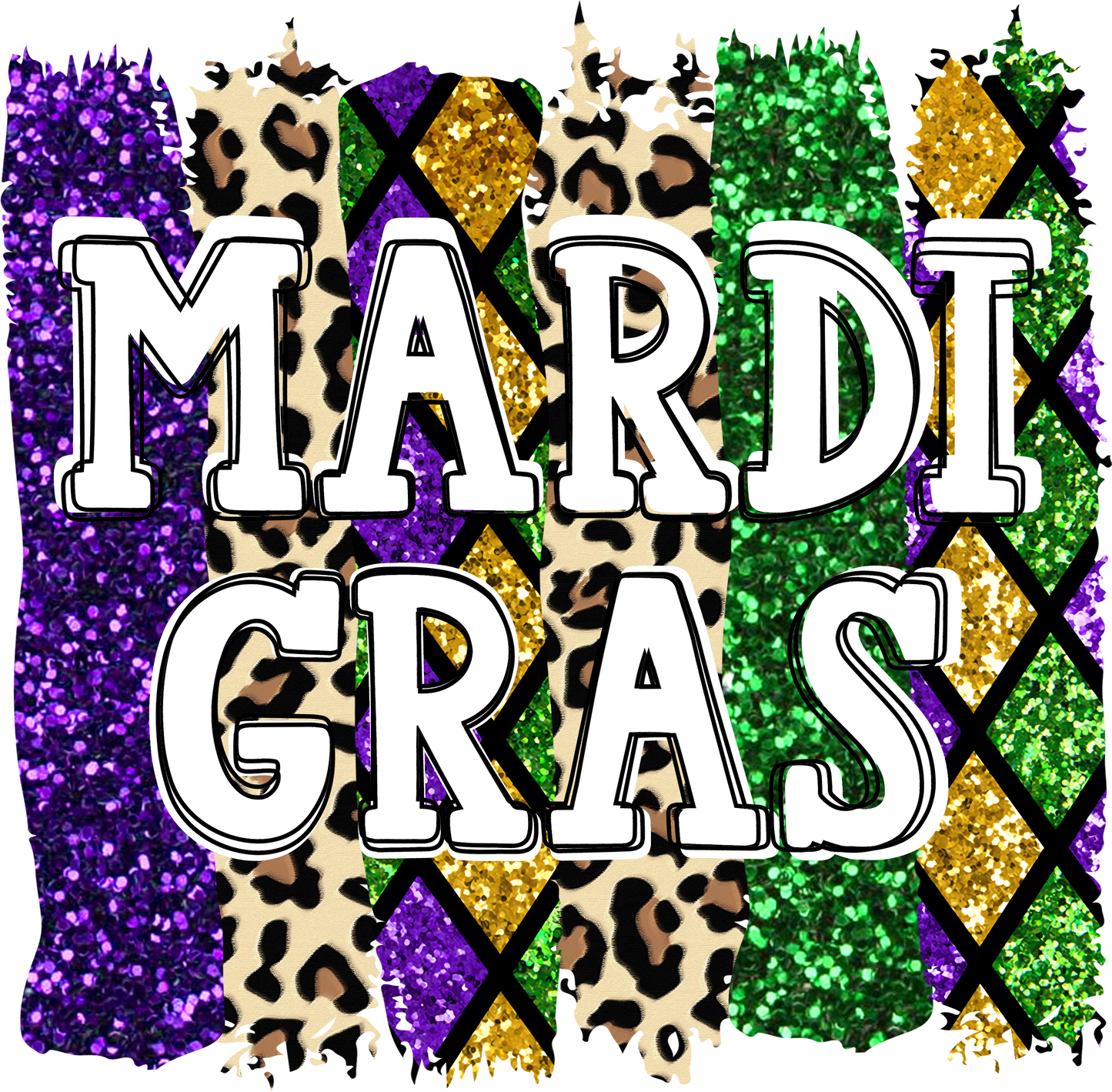 Mardi Gras DTF Transfer 2.0