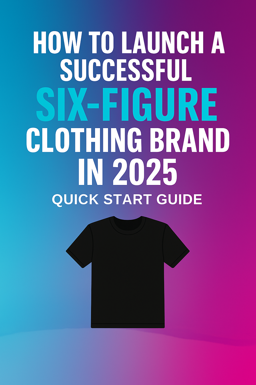 How to Launch a Six-Figure Clothing Brand in 2025: Quick Start Guide