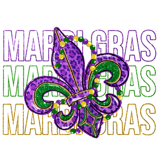 Mardi Gras DTF Transfer 7.0