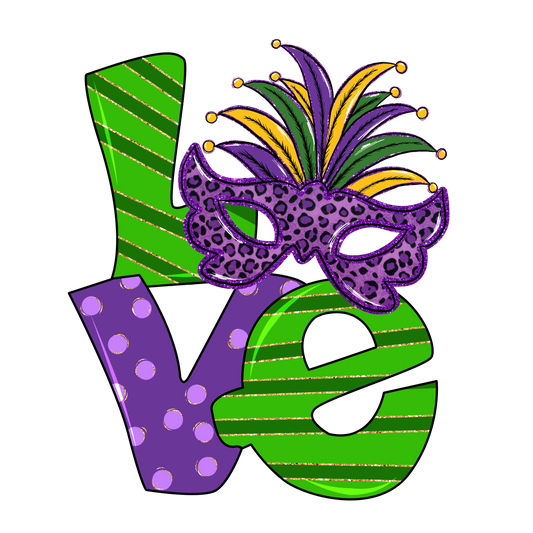 Mardi Gras DTF Transfer 8.0